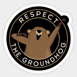 Groundhog day Sticker